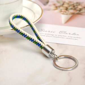 White double Blue Green / Silver plastic head