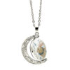 Wholesale Alloy Easter Bunny Reversible Rotating Moon Necklace