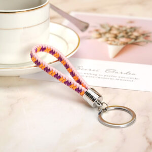 Pink Orange purple / Silver plastic head