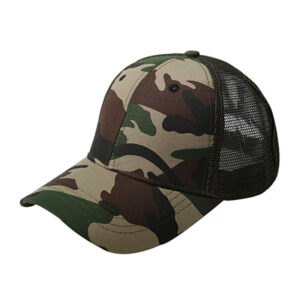 Ponytail baseball net cap cotton-camouflage / Adjustable