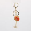 10617687266_173885876 Wholesale Wine Glass Alloy Diamond Metal Keychain