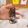 Wholesale Creative Colorful Woven Plastic Keychains