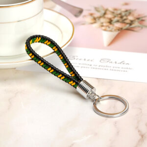 Black double yellow green / Silver plastic head