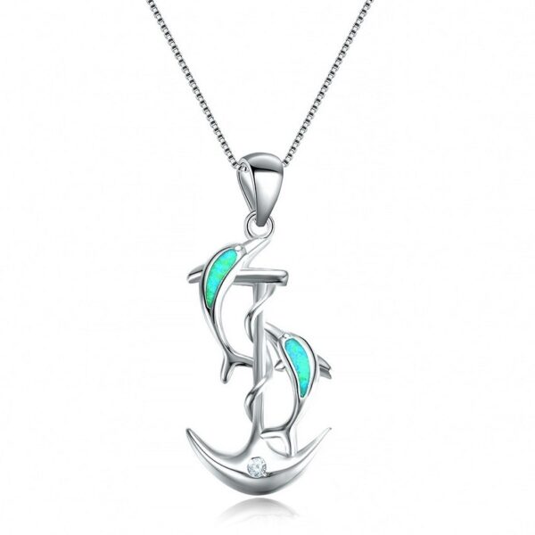 10629338621_1300570309 Wholesale 2 Dolphin Alloy Necklaces
