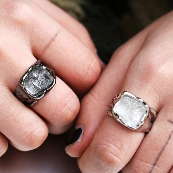 Wholesale Irregular Crystal Alloy Rings