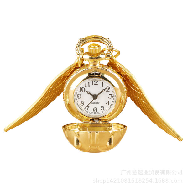 Wholesale Snitch Ball Big Wings Retro Quartz Alloy Pocket Watch