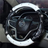 Wholesale Faux Leather Diamond Car Steering Wheel Cover