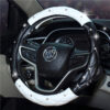 Wholesale Faux Leather Diamond Car Steering Wheel Cover