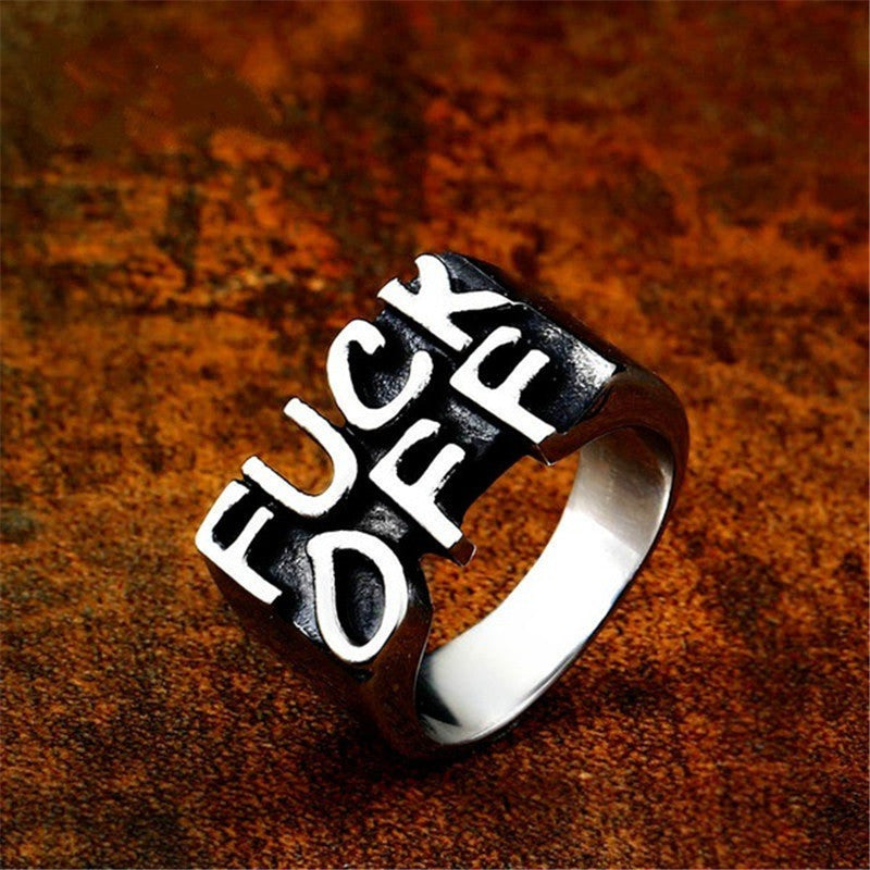 Wholesale FUCK Vintage Alloy Rings