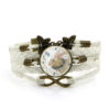 Wholesale Easter Rabbit Time Gemstone Butterfly 8-character Combination Alloy Bracelet