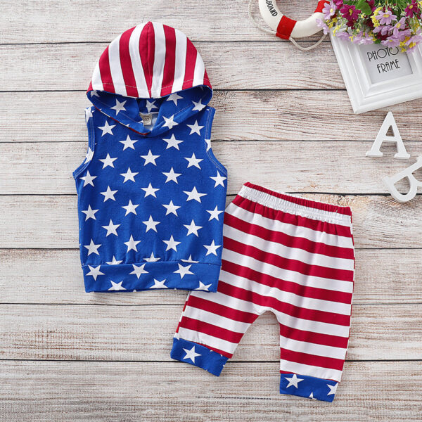 10689105105_1343740196_54073378-09cd-4af2-b31b-e3f7b8a2c75c Wholesale Boys American Flag Tracksuit Polyester Baby Clothes
