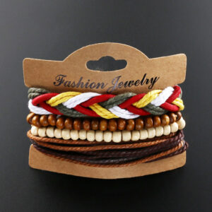 10701180310_1527645661 Wholesale Ethnic Style Retro Hand Woven Cowhide Bracelets