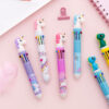 Wholesale Plastic Cute Hippopotamus Dinosaur 10 Color Ballpoint Pen