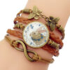 Wholesale Easter Rabbit Time Gemstone Butterfly 8-character Combination Alloy Bracelet