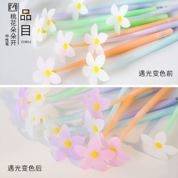 Wholesale Flower Soft Silicone Gel Pen