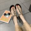 Wholesale PU Bohemian Thick Sole Slope Heel Sandals