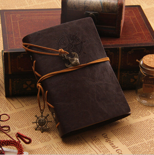 Wholesale Creative Pirate Leather Strap Loose Leaf Notebook