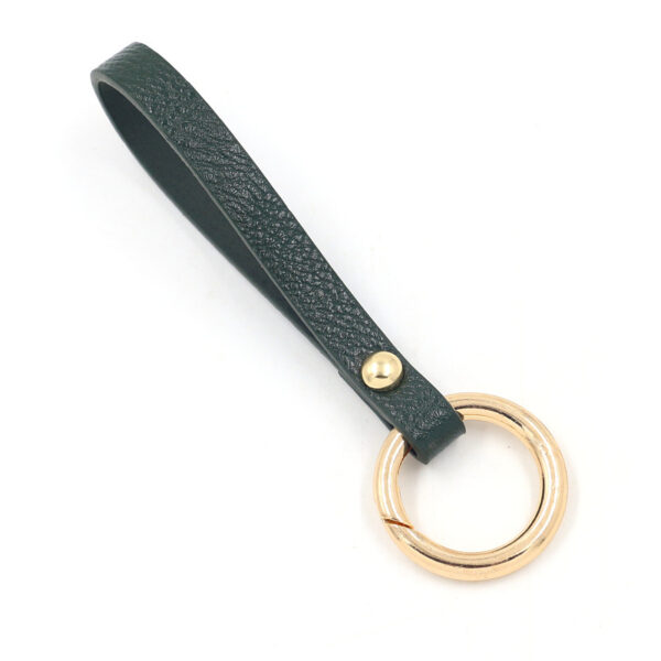 Wholesale PU Colored PU Leather Wristband with Keyring