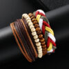 Wholesale Ethnic Style Retro Hand Woven Cowhide Bracelets
