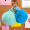 Wholesale Imitation Rex Rabbit Fur Ball Keychain