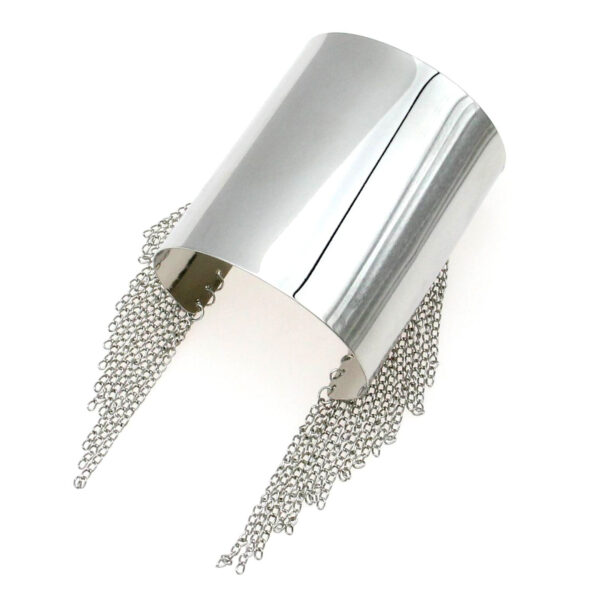 Wholesale Exaggerated Open Tassel Large Glossy Gold Bracelet