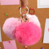 Wholesale Imitation Rex Rabbit Fur Ball Keychain