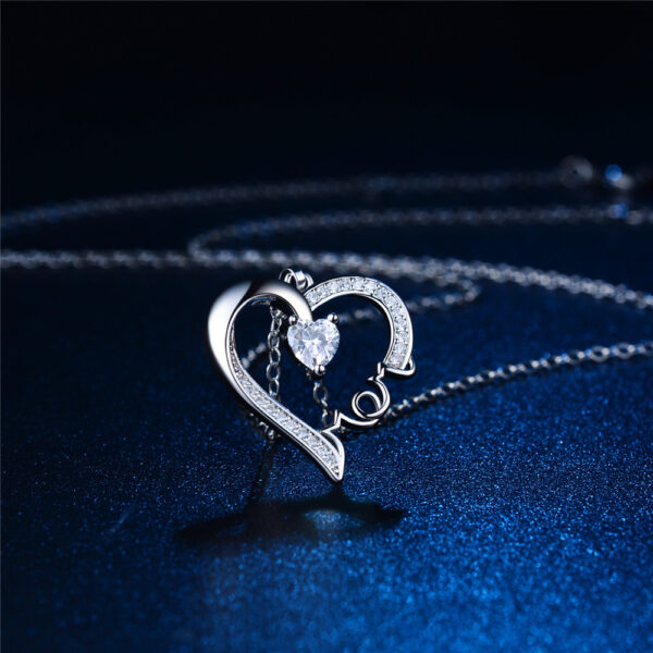 10834743075_210165010-1 Wholesale Mother's Day Mom Color-separated Heart-shaped Necklace
