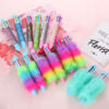 Wholesale Plastic Sequin Color Push Pen Ballpoint Pen