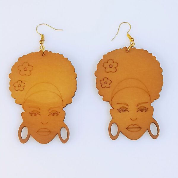 Wholesale African Design Wood Earrings