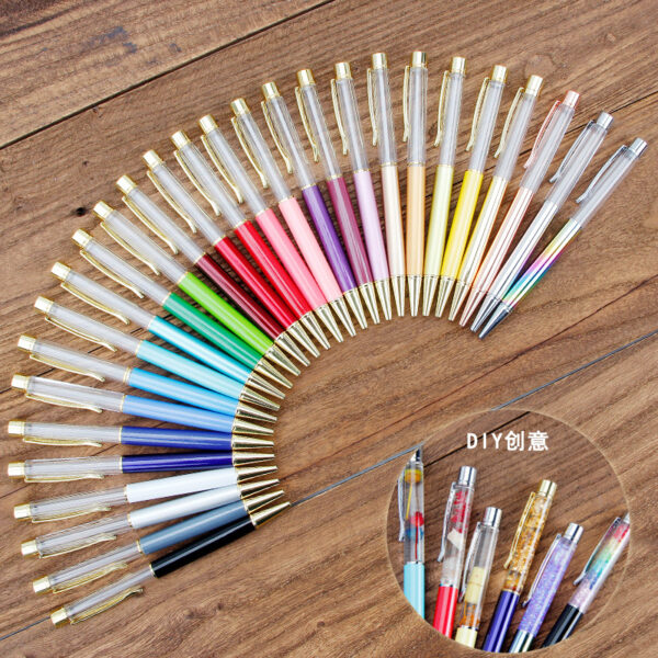 10875190621_1848977048-1 Wholesale Crystal Sequin Quicksand Into Oil Floating Handmade Empty Rod Diy Metal Ballpoint Pen