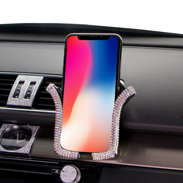 Wholesale Car Diamond-encrusted Plastic Mobile Phone Holder