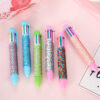 Wholesale Plastic Sequin Color Push Pen Ballpoint Pen