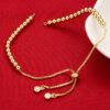 Wholesale DIY Semi-finished Bracelet Accessories Copper Bead Chain Adjustable Bracelet