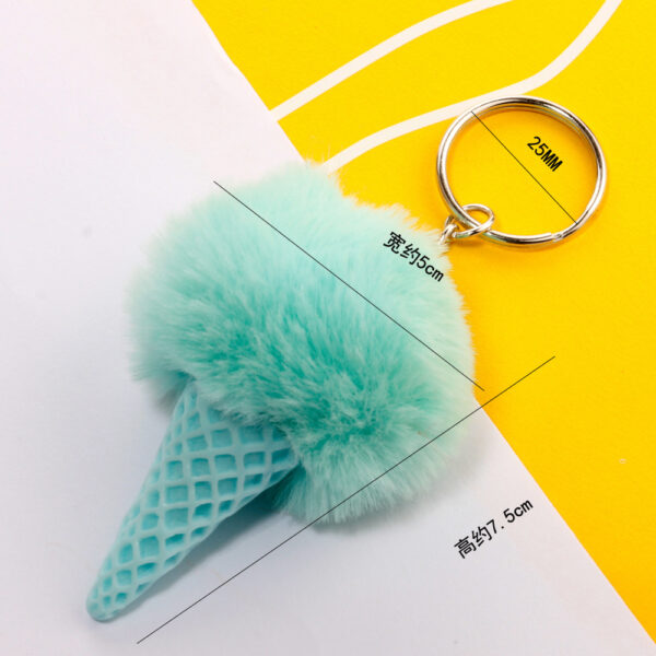 Wholesale Ice Cream Plush Keychain