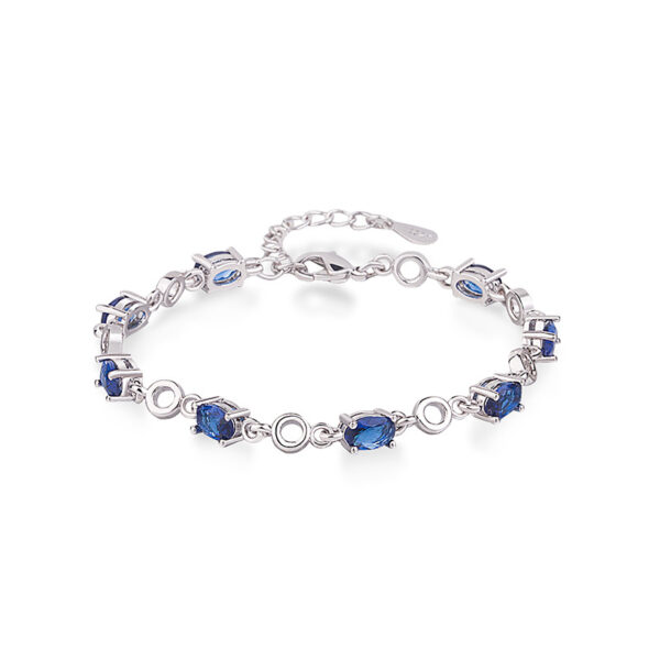 10937152698_897938250 Wholesale Heart of the Ocean Blue Diamond Crystal Alloy Bracelet