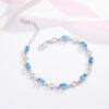 10965242662_897938250 Wholesale Heart of the Ocean Blue Diamond Crystal Alloy Bracelet