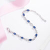 10965257124_897938250 Wholesale Heart of the Ocean Blue Diamond Crystal Alloy Bracelet