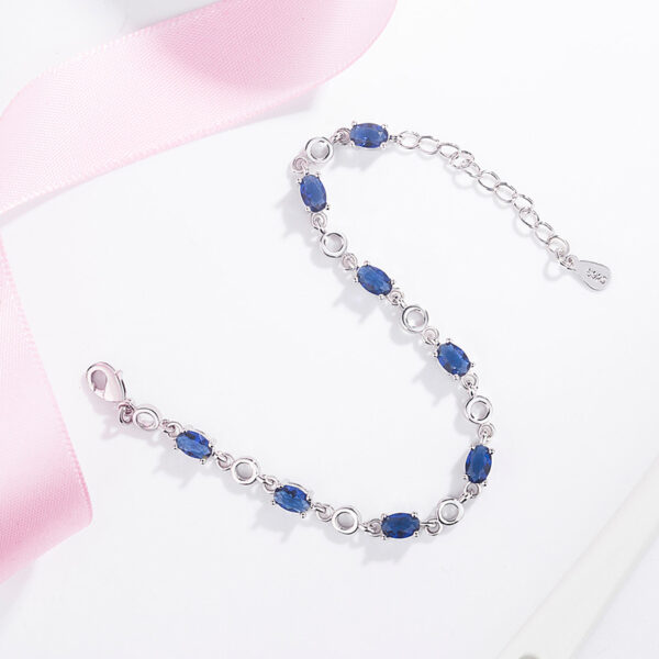 10965257124_897938250 Wholesale Heart of the Ocean Blue Diamond Crystal Alloy Bracelet