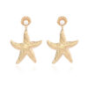 Wholesale Gold Alloy Starfish Pearl Earrings