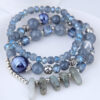 Wholesale Vintage Cat's Eye Crystal Agate Beaded Multi-layer Bracelet
