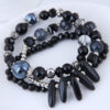 Wholesale Vintage Cat's Eye Crystal Agate Beaded Multi-layer Bracelet