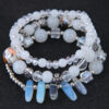 Wholesale Vintage Cat's Eye Crystal Agate Beaded Multi-layer Bracelet