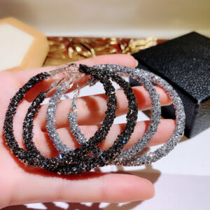 10973089318_21985406 Wholesale Personalized Hoop Zirconia Copper Earrings