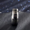 Wholesale Stainless Steel Silver Piano Keys Titanium Steel Ring