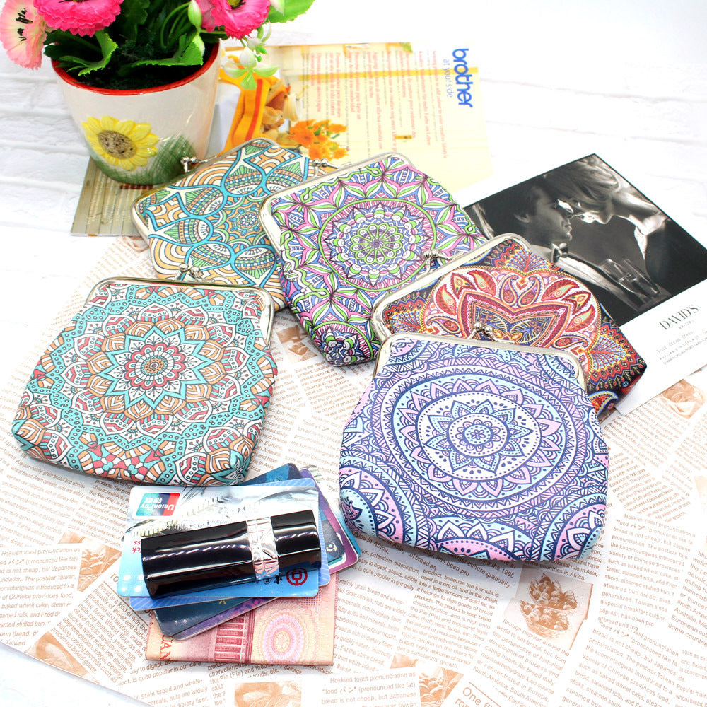 Wholesale PU Ethnic Coin Purse