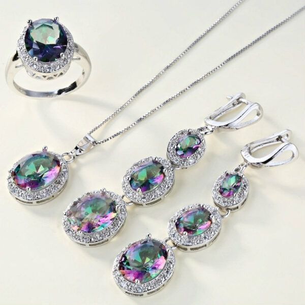 11011348609_645553946_1173579a-2b56-4e08-aaab-70c41c0796c4 Wholesale Colorful Stone Pendant Metal Necklace Four-piece Set
