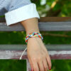 Wholesale Handwoven Colorful Waxed Thread Bracelet