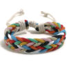Wholesale Handwoven Colorful Waxed Thread Bracelet
