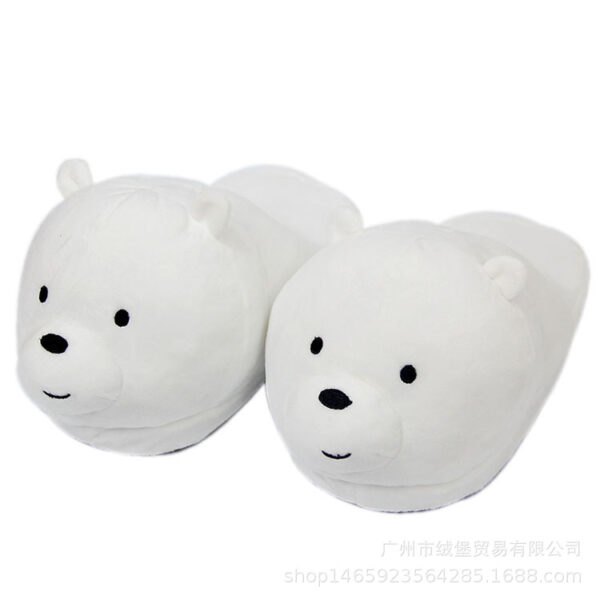 Wholesale Cartoon Animal Plush Cotton Slippers