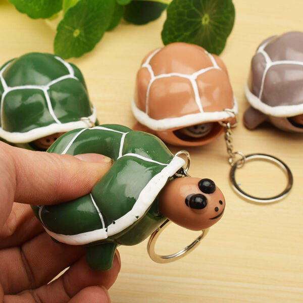 Wholesale Creative Decompression Venting Squeeze Turtle Hand Squeeze Venting Ball Keychain